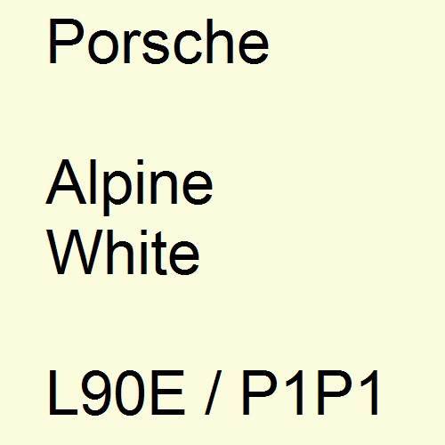 Porsche, Alpine White, L90E / P1P1.
